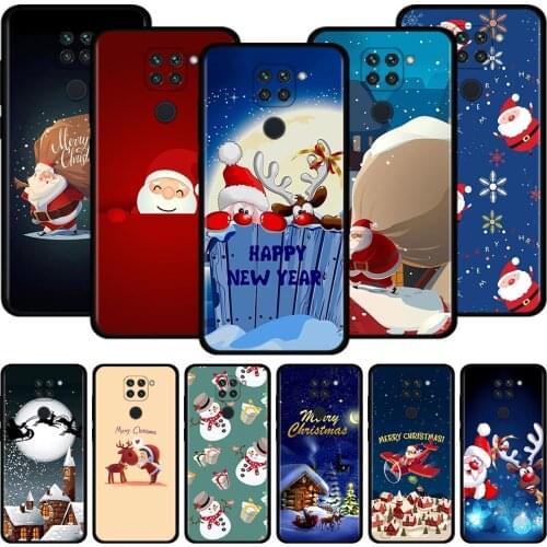 Merry Christmas Gift Cases for Xiaomi Redmi Note 10 9 9s 9t 8 8t 7 Pro Max for Redmi K40 Pro Plus 9A 9C 9 Power Shell Cover