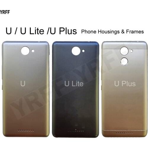 For BQ Aquaris U Plus Phone Housings Frames Cases For BQ Aquaris U Lite Battery Back Cover Door Housing Hard Plastic Case