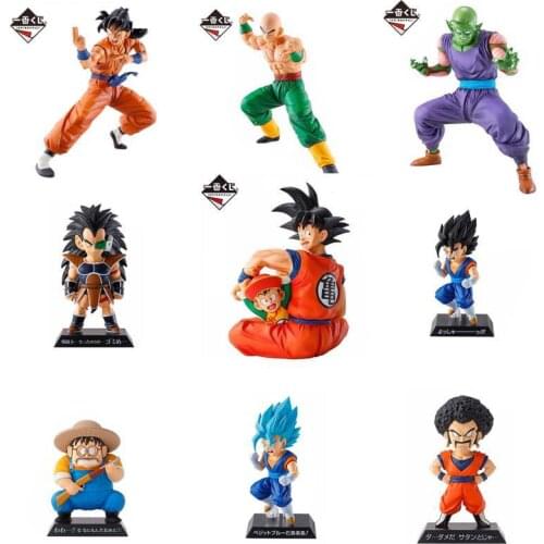 Bandai The Earth Ichibansho Dragon Ball Son Goku Vegeta IV GohanChiaotzu Tien Shinhan Piccolo Guard PVC Anime Figura Model toys