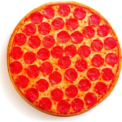 Simulation Tricky 3D Pillow Plush Pillow Flapjack Funny Pepperoni Pizza Junk Food Hipster Print Cool Pizza Butt Pillow