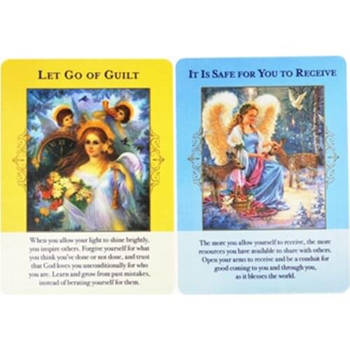 Angels Of Abundance Oracle Cards Full English 44 Cards Deck Tarot Board Game XXUF