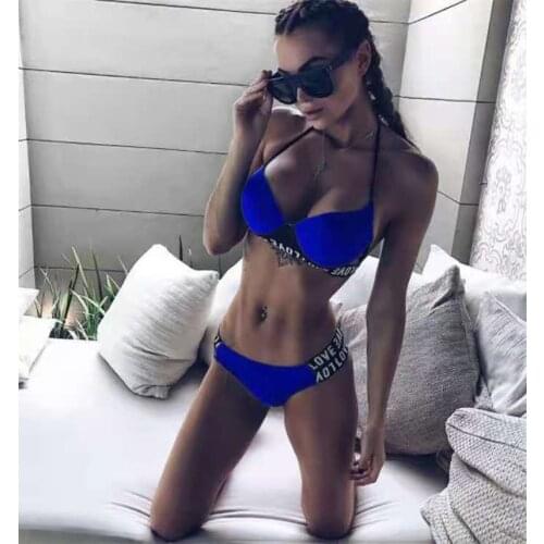 New Color-blocking Bikini, Large Size Steel Support, Bathering Bwimsuit, Female Hot Spring Swimsuit, Seaside Vacation Bikini