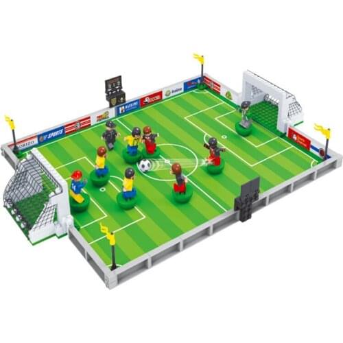 2017 World Cup Football Field Model Toys Building Blocks Brick Children educational toys Holiday gift