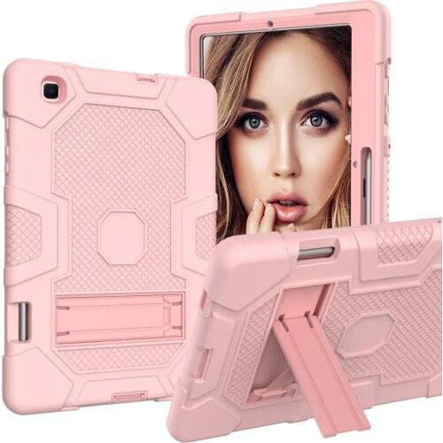 For Samsung Galaxy Tab S6 Lite 10.4" 2020 P610/P615 Non-toxic Kids Safe Silicone Tablet Case Robot rotective Cover +Film Pen