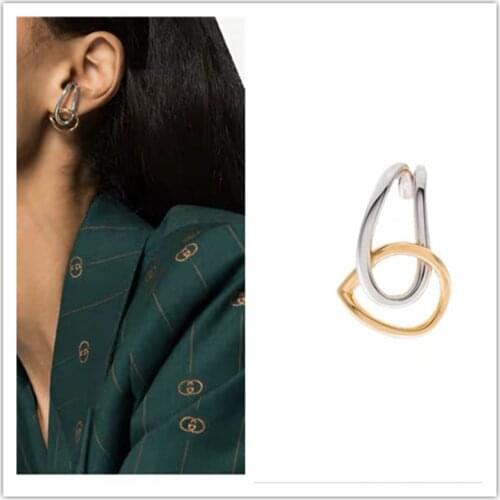 New Women Punk Earrings Metal Patchwork Geometric Earrings for Women Gothic Jewelry Female Hiphop Brincos Fashion Stud earrings