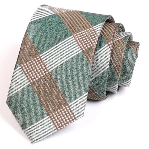 2020 New Design High Quality Mens Business Tie Fashion Formal 7CM Plaid Ties For Men Business Suit Work Wedding Party Necktie