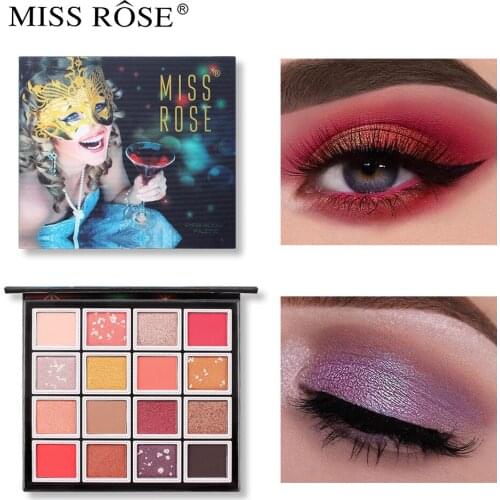 16 color Eyeshadow Palette Holographic Shiny Matte Glitter Pigment Eye Shadow Pallete Metallic Diamond Makeup Palette