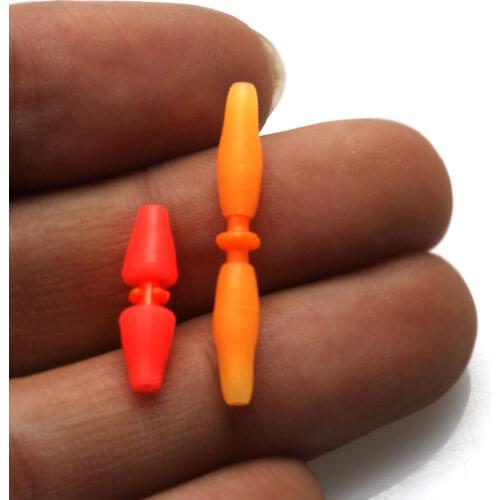Rompin 10pcs/lot sea fishing rock fishing accessories plastic Anti slip Cara stick fishing line stopper swivel