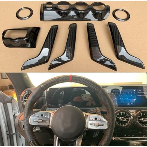 Fit for Benz CLAW118A-class W177 carbon fiber interior car central control air outlet interior decoration accessories