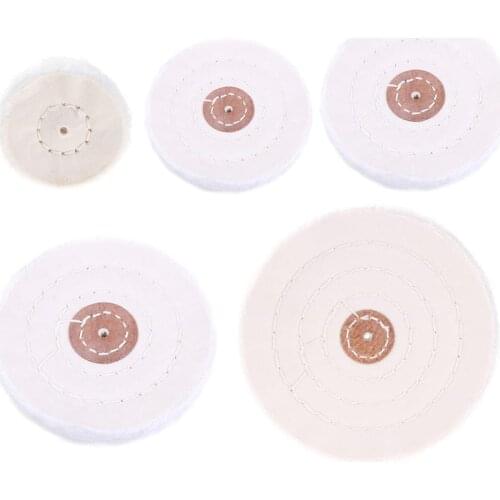 50-150mm White Cotton Lint Cloth Wood Metal Mirror Polishing Buffing Wheel