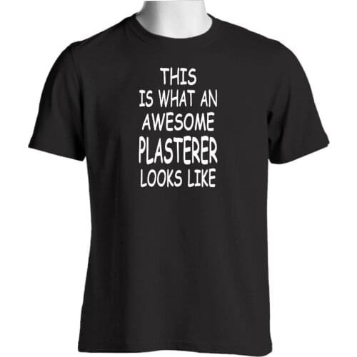 Awesome Plasterer Mens Funny T Shirt Mens Gift Tools Trowel Plasterers Tools T Shirt 2019 New 3D T Shirt Men Funny Tee Shirts