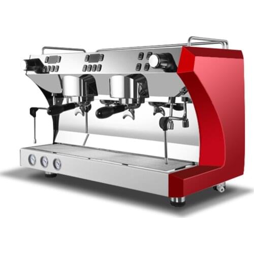 Professional Commerial Espresso Coffee Machine 9 Bar Stainless Steel Pump Pressure Type Cappuccino Two-Head Coffee Maker CM007