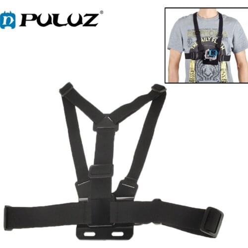 PULUZ Extreme Sport Front Chest Elastic Belt Shoulder Strap Mount Holder for GoPro, Xiaoyi and Other Action Cameras