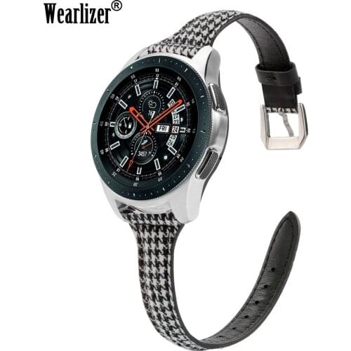 Genuine Leather Watch Band Strap for Samsung Galaxy Gear S3 Galaxy 42mm 46mm Active Watch Band 20m Leather 22mm Band