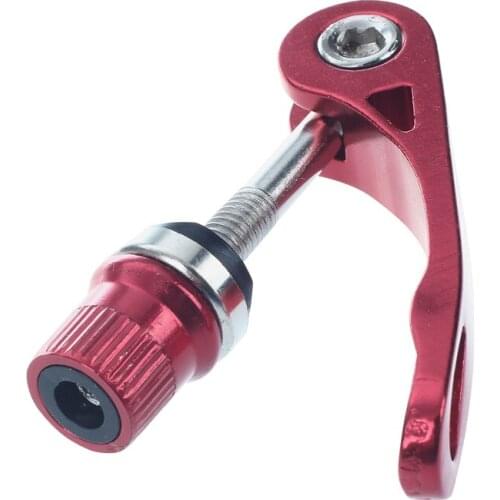 Lever Quick Clamp Tool Bolt Red Alloy Bike Route Saddle