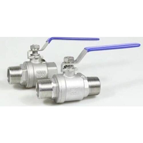 304 Stainless steel ball valve 1/4'' 3/8'' 1/2'' 3/4'' Female/Male Thread Valve Connector Joint Pipe Fitting Coupler Adapter
