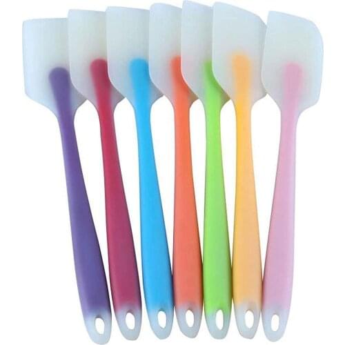 PCS Kitchen Silicone Spatula Translucent for Cooking Dough Scrape Cream Heat-Resistant Spatula Utensils Baking Cake Brush Tools
