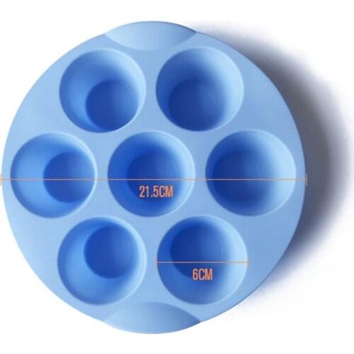 Silicone 7 Holes Round Cup Cake Moulds Birthday Wedding Mold Eco-Friendly 3D Fondant Muffin Cake Mould DIY Bakeware Cake Tool428