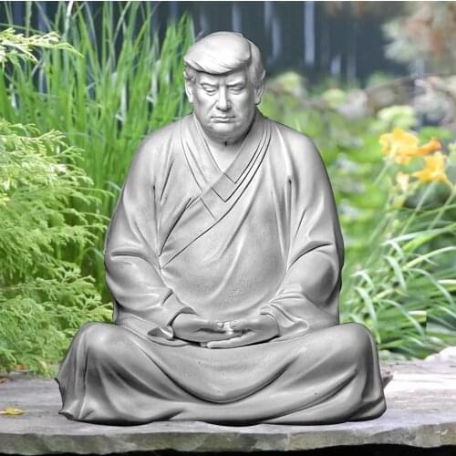 Buddha Statue Of Trump Donald Resin Make Your Company Great Again President Ornaments Accessories Desk Decoration Home Decor