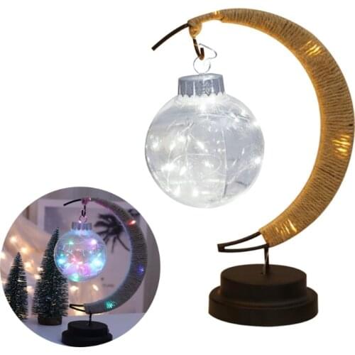 LED Table Lamp Battery Powered Lovely Lamp with Iron Frame Warm Light Home Bedroom Romantic Decoration