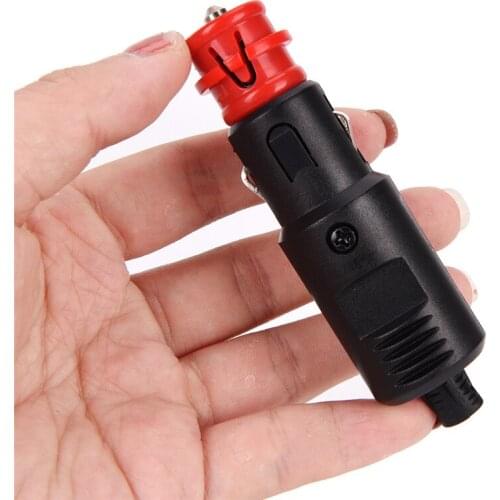 Universal 12V-24V M Lighter Plug Socket Power Plug Connection Male Adaptor Connectors
