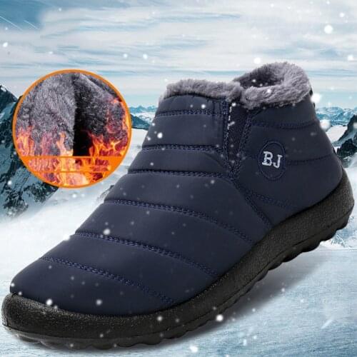 WomenS Boots Plush Slip On Women Ankle Boots Waterpoor Winter Casual Shoes For Women 2021 Snow Boots Female Footwear Plus Size