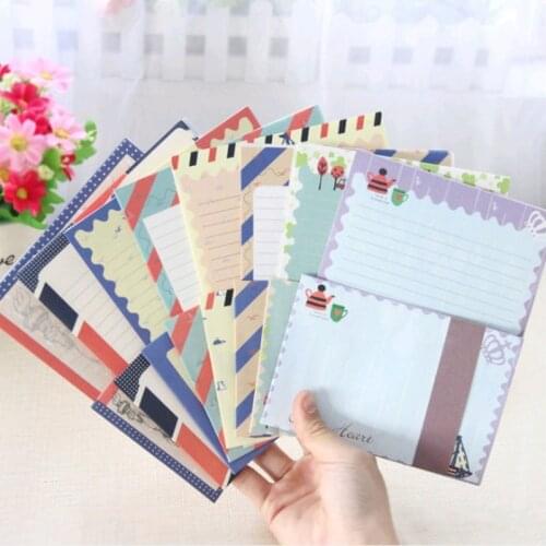 1set/lot 170*130mm Vintage Navy style DIY Multifunction Letter paper set with Envelope Package paper