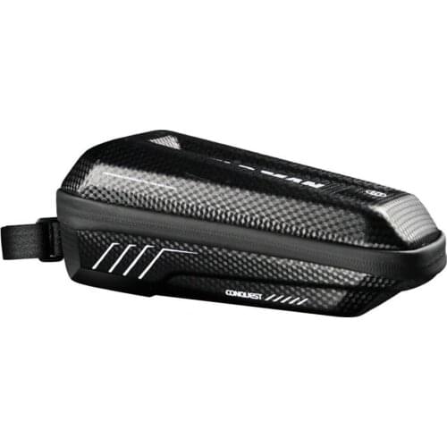 1L Top Tube Frame Bag Fastener Tape Multiple Protection Rain-proof Double-headed Streamlined Shape Bike Bag Bike Accessories