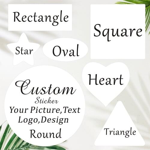100pcs, 2-10cm custom logo sticker White label/wedding sticker design Kraft baking gift sticker of your own company name
