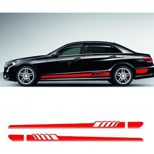 2PCS Edition 1 Side Sticker Decal For Mercedes Benz E Class W212 S212 A207 C207 E63 AMG E200 E250 E300 E350 Car Accessories