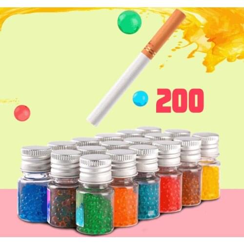 200pcs/pack Flavor Cigarette Pops Beads Fruit Flavour Mint Flavor Cigarette Holder Men Gift Cigarette Holder Smoking Accessories