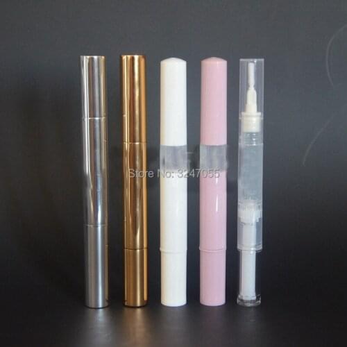 3ML 5ML 50pcs/lot Travel Portable Twist Cosmetic Refillable Pens, Eyelashes Growth Liquid Bottle, Cosmetic Macara Container