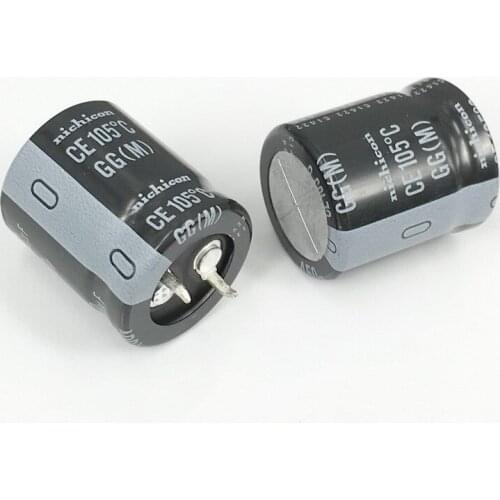 4PCS / 10PCS Original Nichicon GG Series 450V 100uF Aluminum Electrolytic Capacitor Volume 22×25