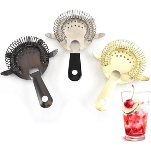 50pcs Bar Cocktail Strainer Stainless Steel Deluxe Strainer Bar Strainer Bar Tool Wine Ice Strainer Bar Percolator NO105