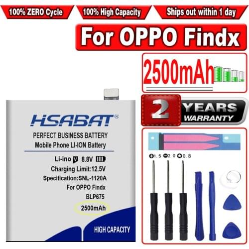 HSABAT 2500mAh BLP675 Battery for Oppo Find X 256G (No 128G)