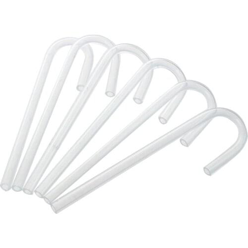 GTBL 6pcs Acrylic Pipe U Shape Tube Bend for Aquarium Co2 System/Diffuser