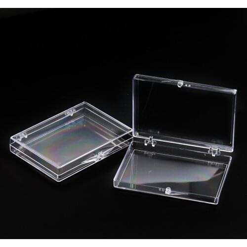Acrylic Transparent Box Lid Jewelry Candy Storage Box Badge Commemorative Coin Storage Box Personal Postcard Box Home Accessory