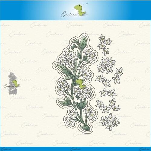 Climbing jasmine metal cutting dies 2021 new diy die molds Scrapbooking Paper Making die cuts crafts large die