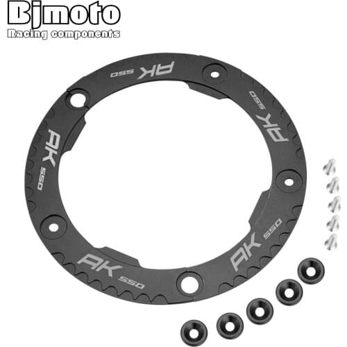 BJMOTO Motorcycle Aluminum Transmission Belt Pulley Protective Cover For KYMCO AK550 2017-2018