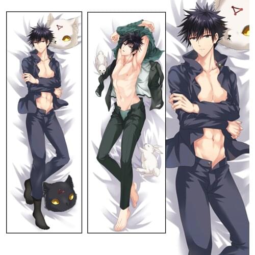 Anime Jujutsu Kaisen Dakimakura Fushiguro Megumi Cospay Hugging Body Pillow Case Otaku Male Pillow Cover Home Bedding Pillowcase