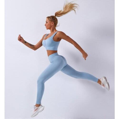 Seamless Women Yoga Set Fitness Clothing Solid Knitting Leggings Sport Set Tank Top Shorts Sportswear Workout Sport Suits