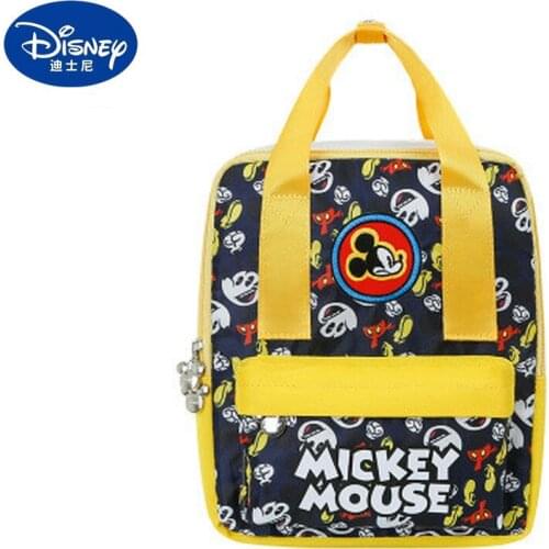 Disney Mickey Minnie childrens backpack cartoon school bag boys and girls anti-lost backpack 1-5 years old fashion school bag