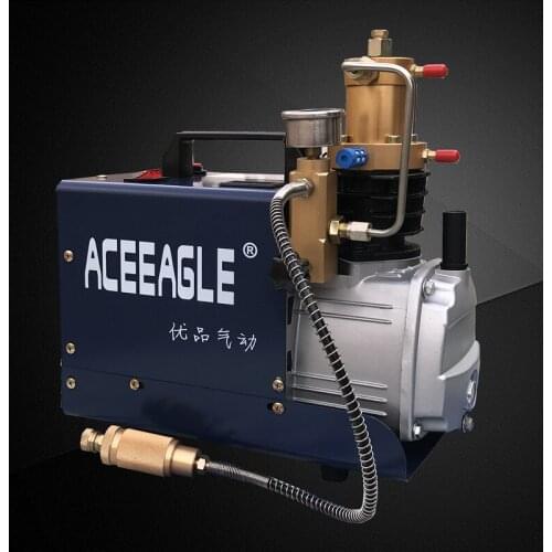220V2KW 40 Mpa Electric Air Compressor High Pressure Air Pump pneumatic Airgun PCP Inflator With High Pressure Safety Valve