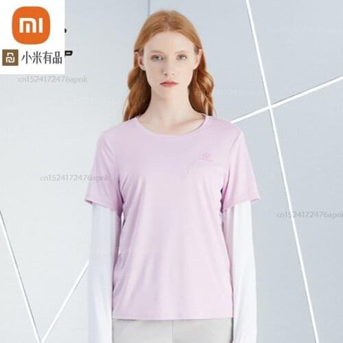 Xiaomi youpin summer leisure long-sleeved T-shirt womens round neck breathable quick-drying clothes running sports top