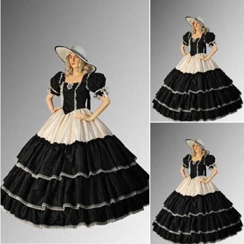 HistoricalCustomer-made Red Cotton Halloween Dresses Gothic Cosplay Victorian dress Renaissance Dress Steampunk dress V-208