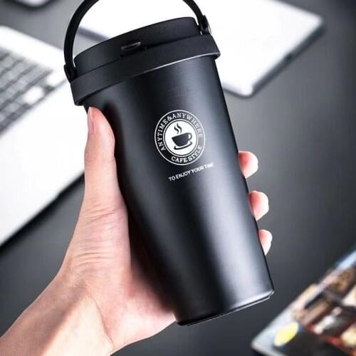 Coffee Mug 500ml Thermocup Double Wall Stainless Steel Vacuum Flasks Car Thermo Travel Mug Portable Drinkware Coffee Tea Cup Hot