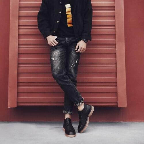 Men Leisure Shoes Hot Shoes Casual Sneakers Mens Wear Men Fashion Mens Causal Summer For Black Leather Shoe Man