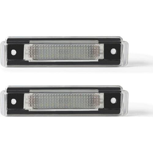 2Pcs LED License Number Plate Light Plate Lamp For Mercedes Benz E-class S124T 85-96 SL-class R129 89-01 White Canbus Error Free