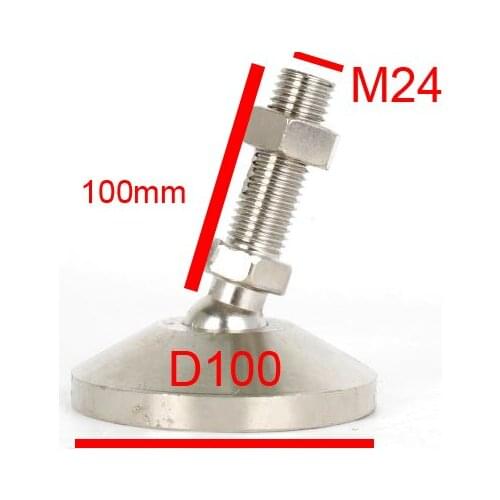 M24 thread heavy duty metal Universal adjustable foot cup carbon supporting leg standing leg Gimbal Machine tool anchor screw
