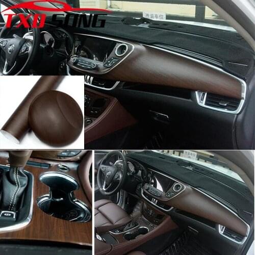 Premium matt PVC Furniture Wood Grain Car Wrap Car Film Internal Stickers Waterproof Wood Vinyl Sticker